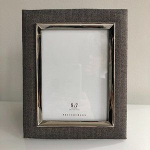 Pottery Barn 5x7 Tweed Herringbone Fabric Frame